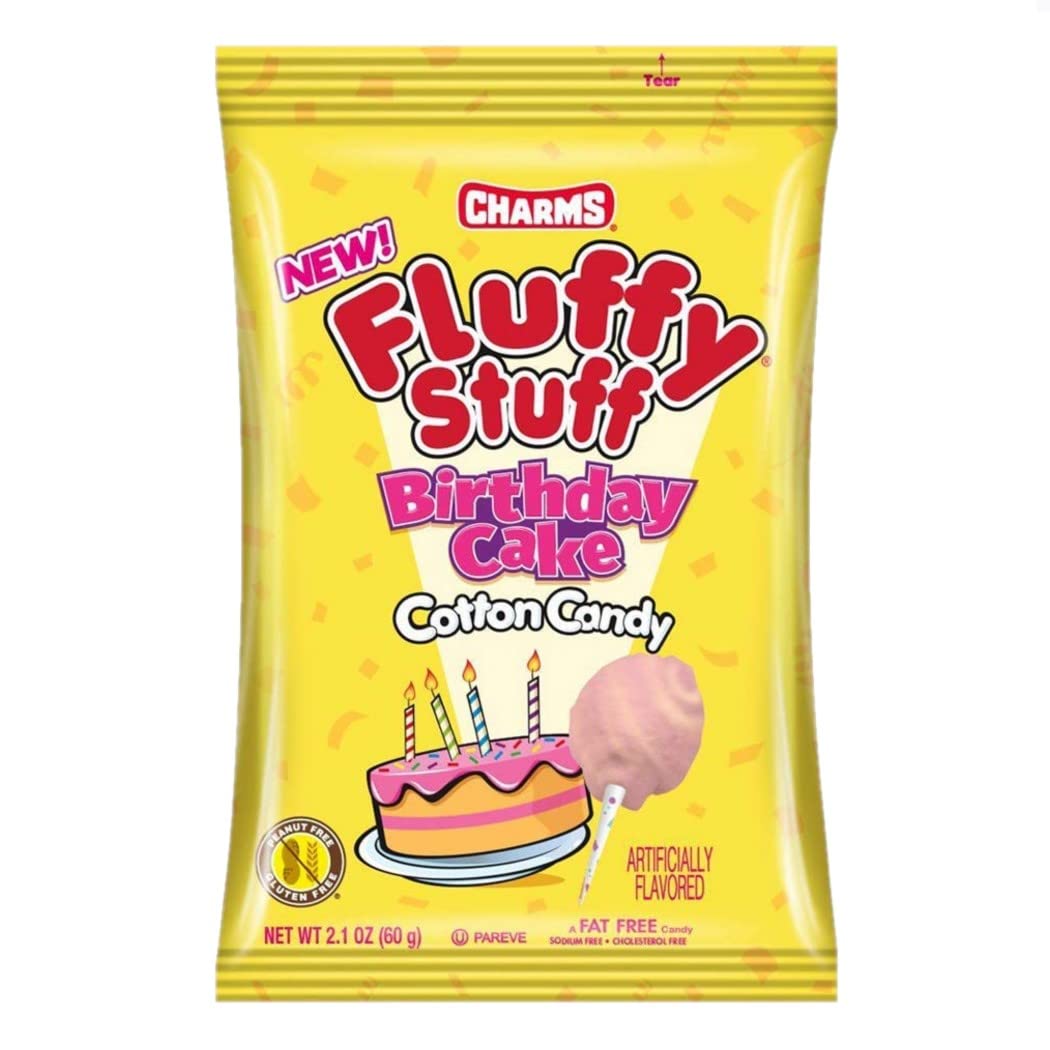 Fluffy Stuff Cotton Candy Bag: 24 Count - 2.5 oz