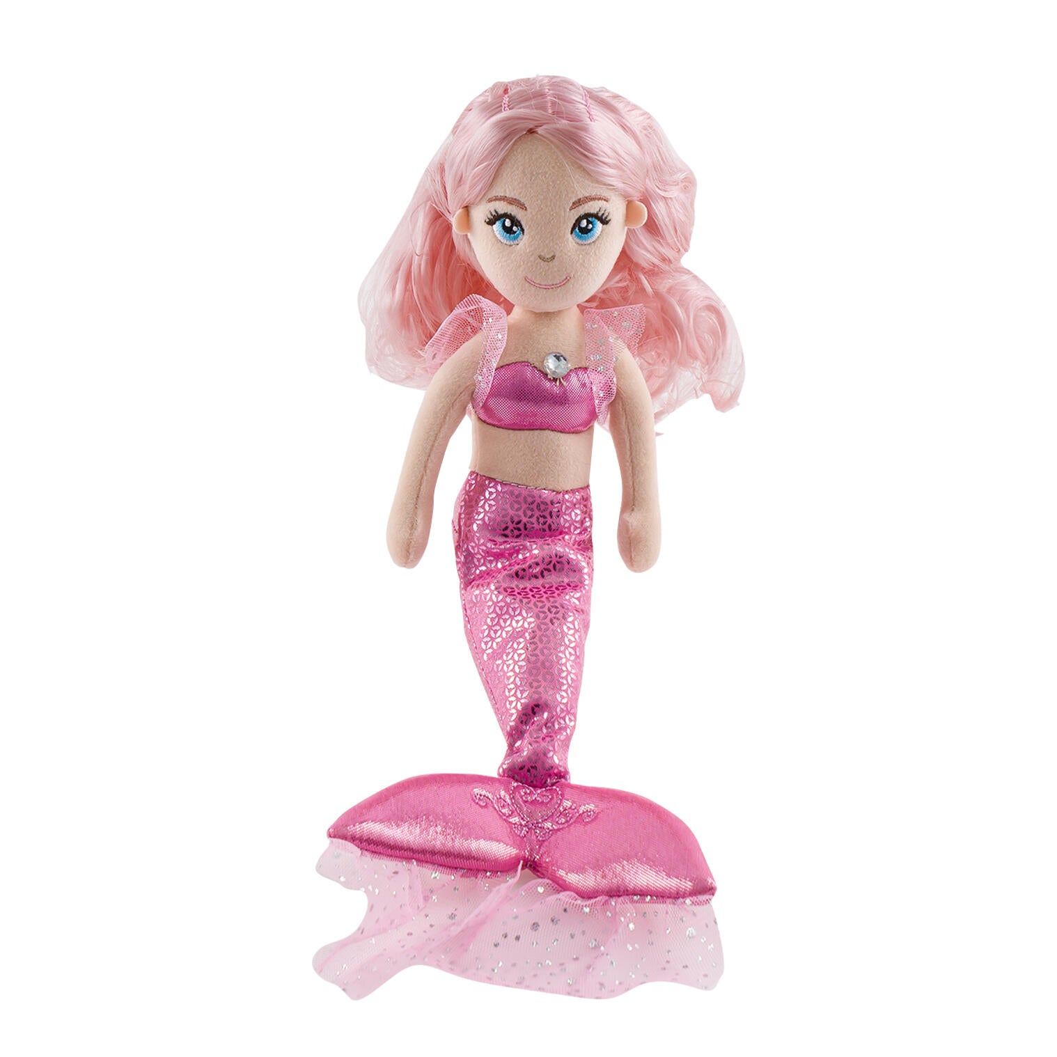 Aurora Sea Sparkles Crystal Sparkles Rose Quartz Plush, 14"