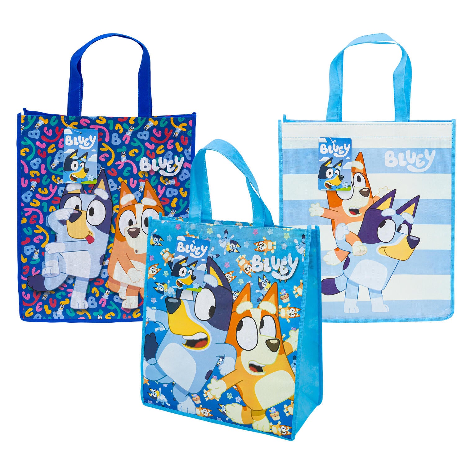 Bluey Reusable Tote Bag, 16", Assorted