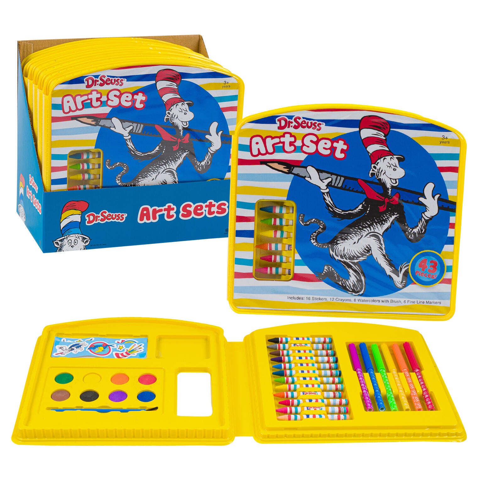 Dr. Seuss Art Set, 43 Pieces, Assorted