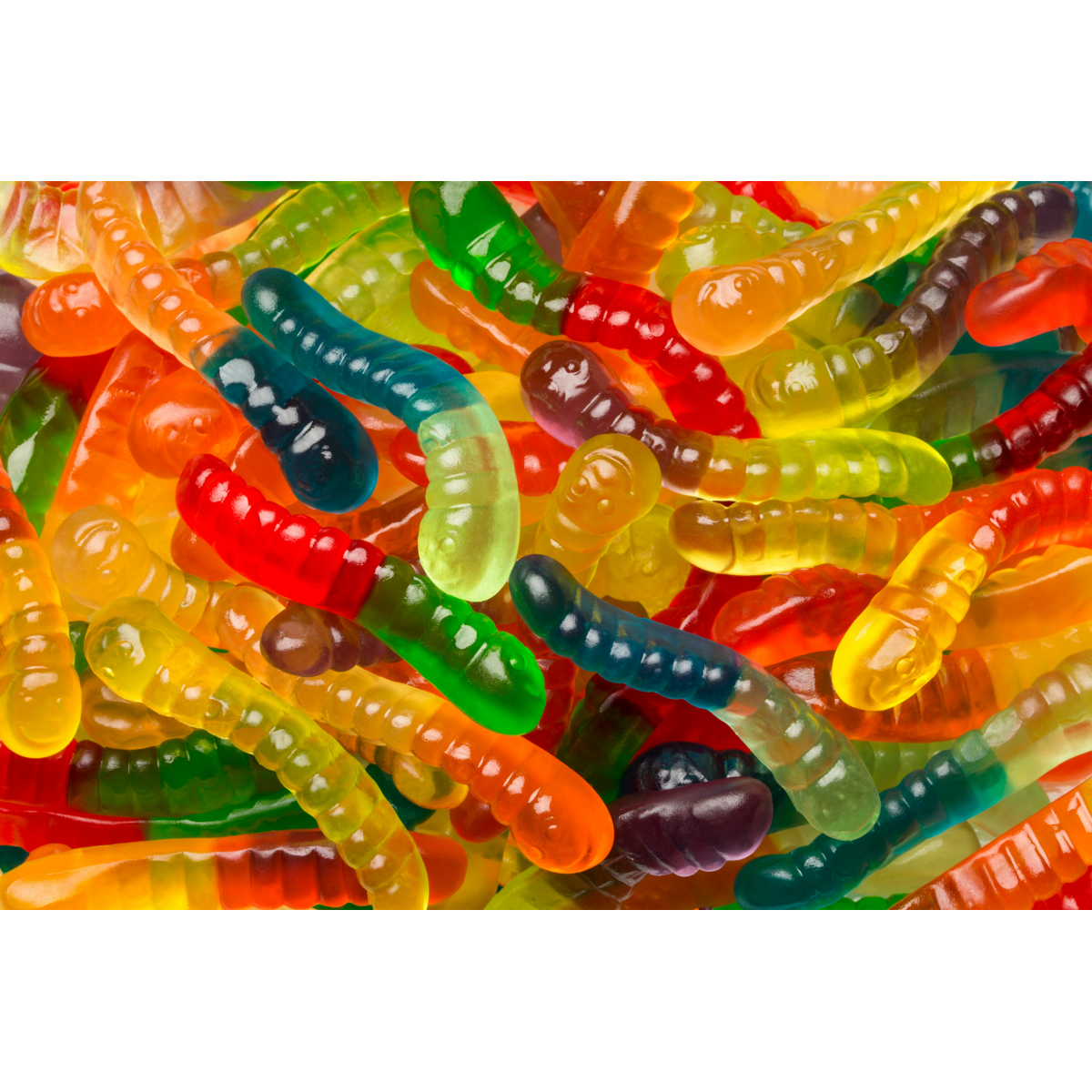 Albanese Confectionery-12 Flavor Mini Gummi Worms 7.5 oz Peg Bag-53350-Legacy Toys