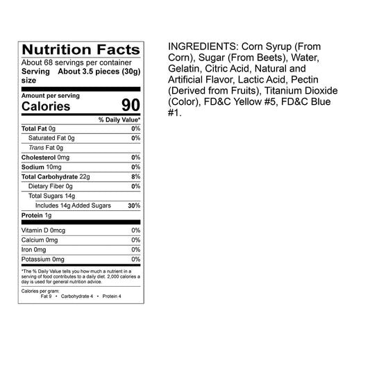 Albanese Confectionery-Gummi Apple Rings 4.5 lb. Bag-50128-Legacy Toys