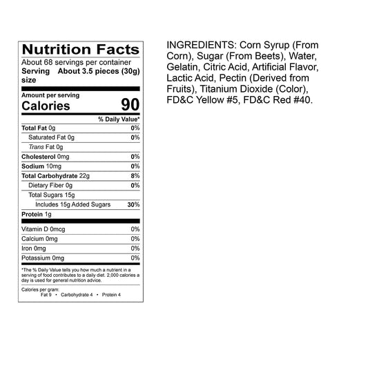 Albanese Confectionery-Gummi Strawberry Banana Rings 4.5 lb. Bag-50130-Legacy Toys