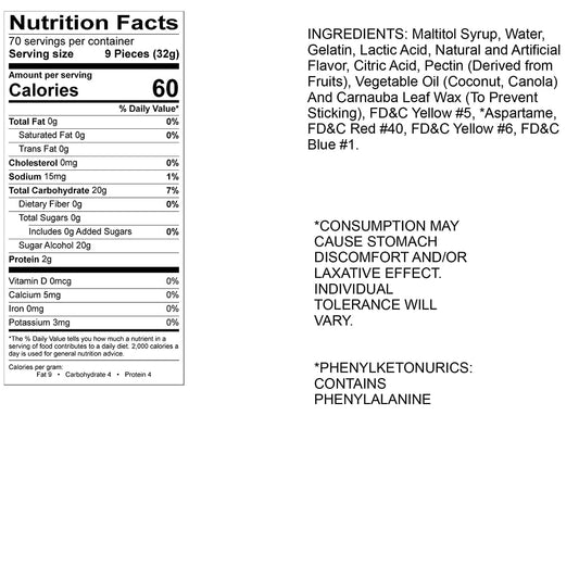 Albanese Confectionery-Sugar Free Assorted Fruit Gummi Bears 5 lb. Bag-50127-Legacy Toys