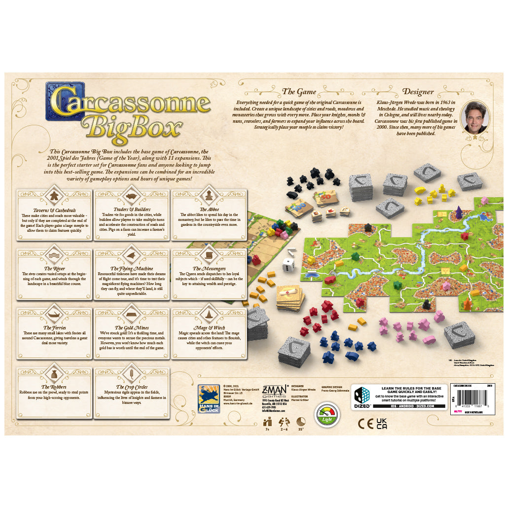 Asmodee-Carcassonne Big Box 2022-ZH010-Legacy Toys