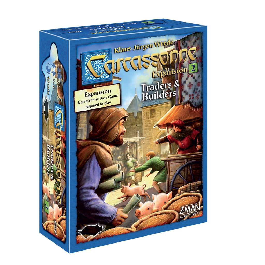 Asmodee-Carcassonne Expansion 2: Traders and Builders-ZM7812-Legacy Toys