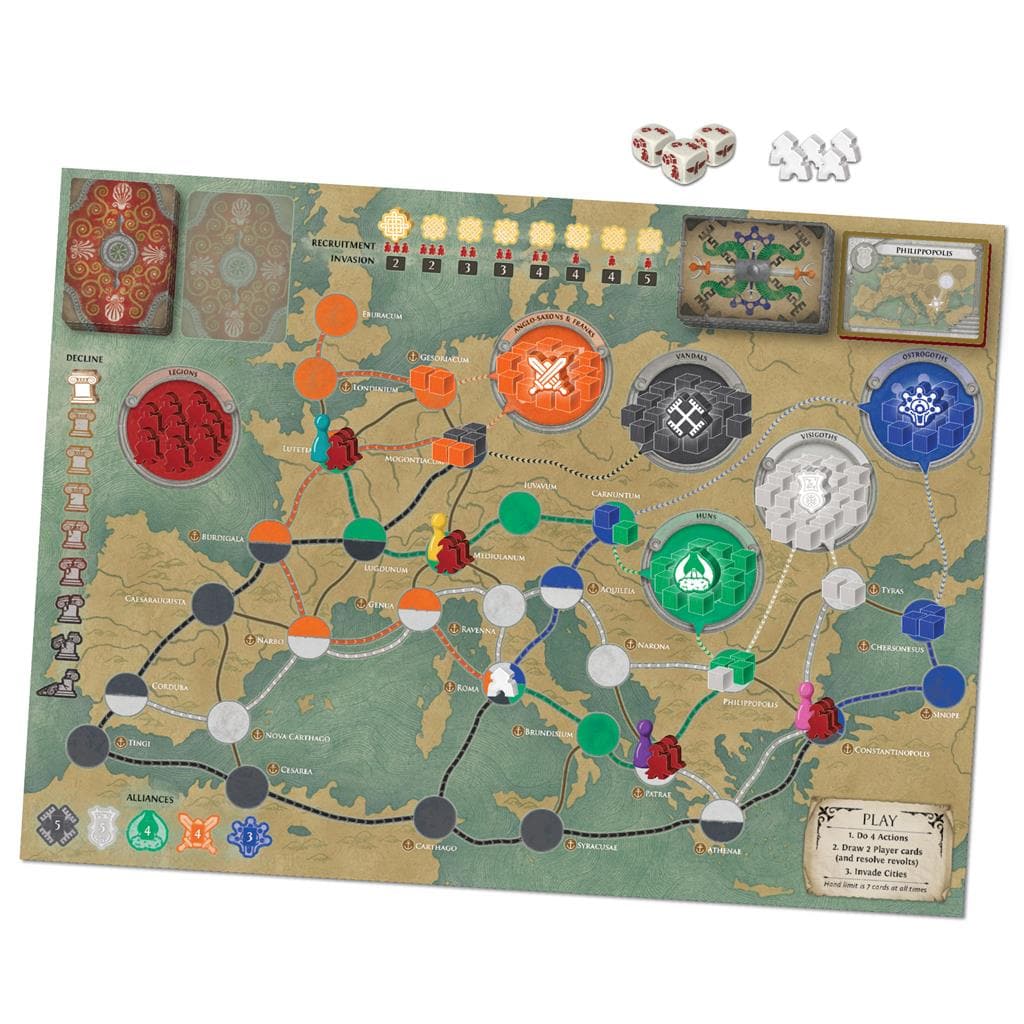 Asmodee-Pandemic - Fall of Rome-ZM7124-Legacy Toys