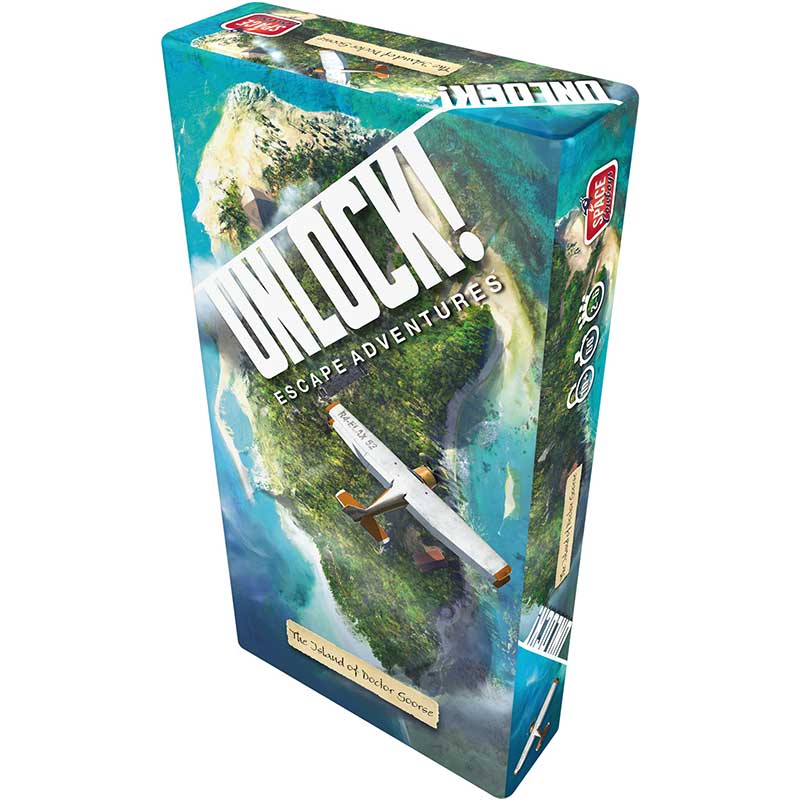 Asmodee-Unlock!-NLK03-The Island of Doctor Goorse-Legacy Toys