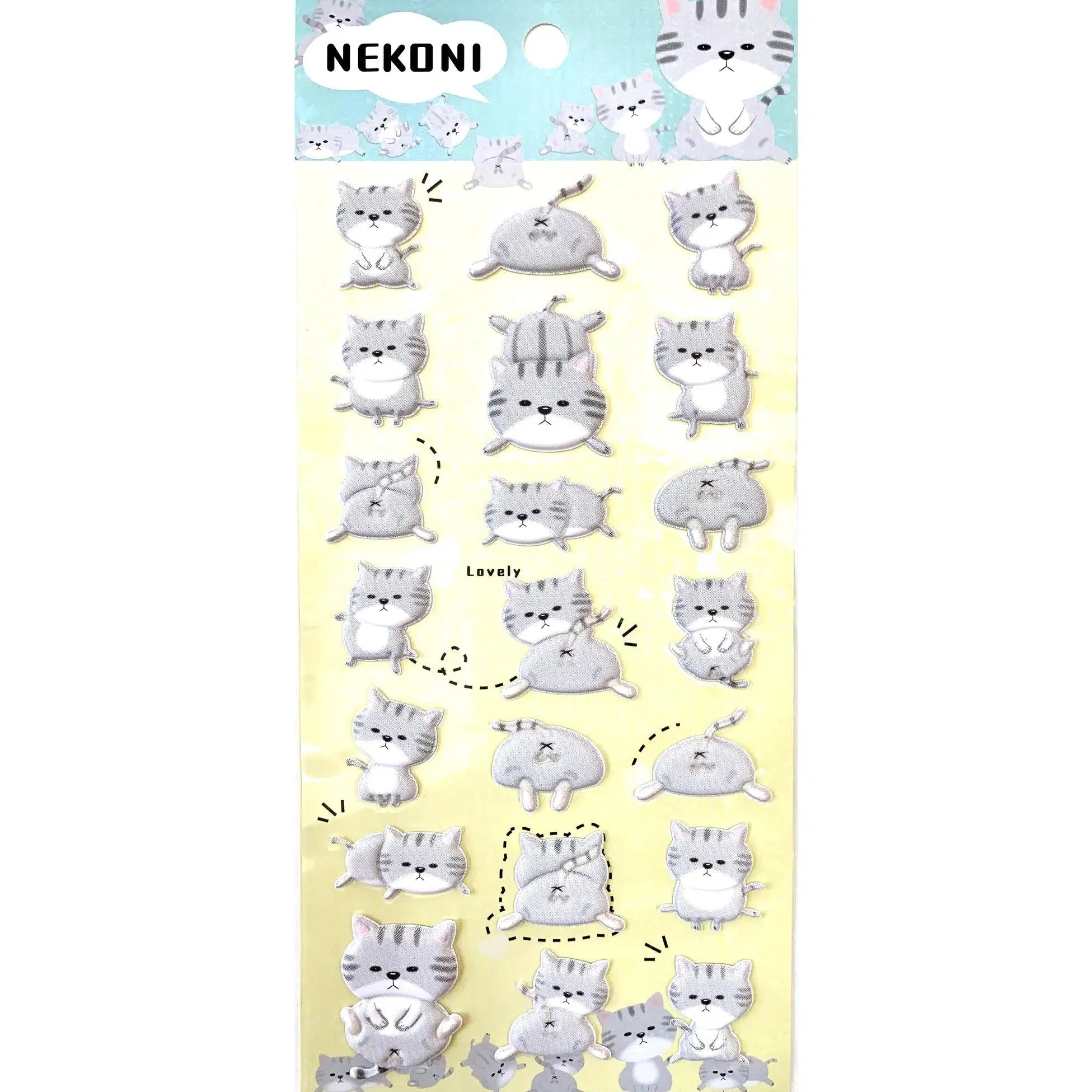 BC Mini-Cat Puffy Stickers-50482-Legacy Toys