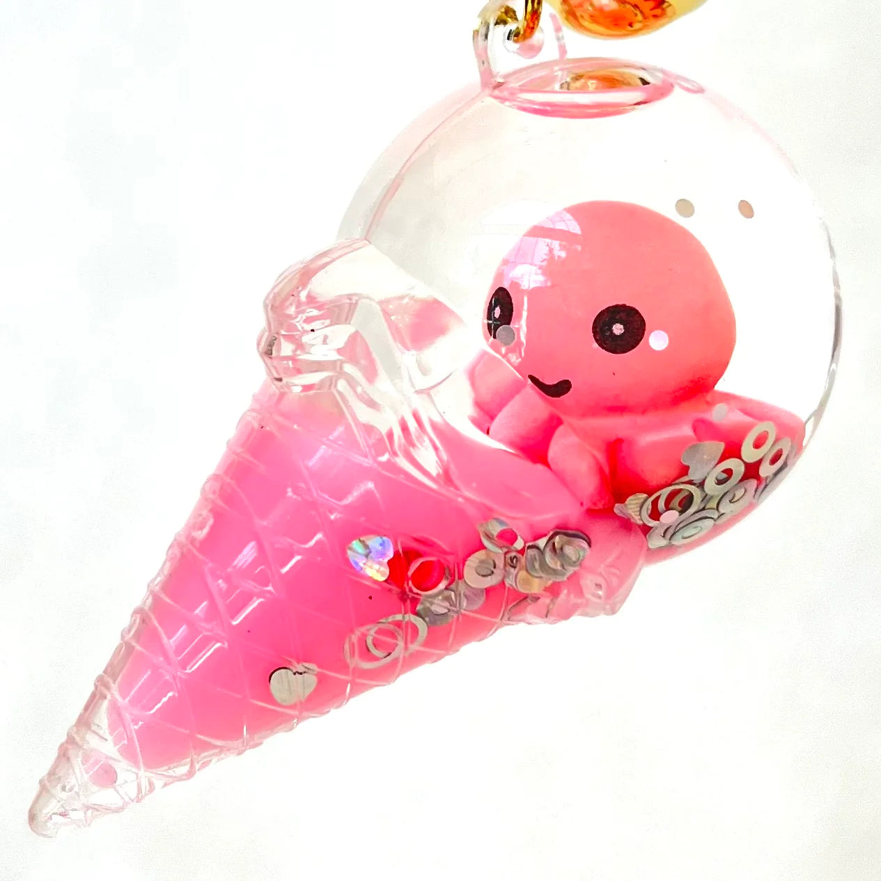 BC Mini-Octopus Ice Cream Floaty Key Charm-BCM12101-Legacy Toys