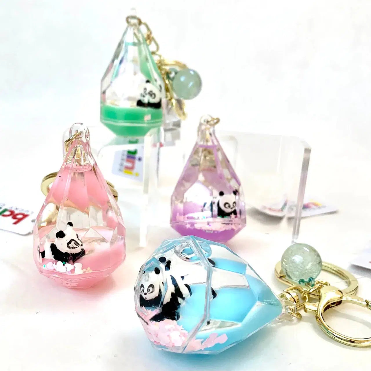 BC Mini-Panda Diamond Floaty Key Charm-12055-Legacy Toys