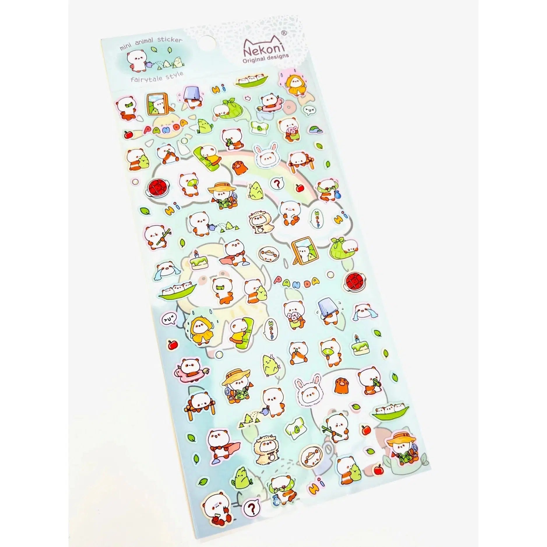 BC Mini-Panda Flat Stickers-50791-Legacy Toys