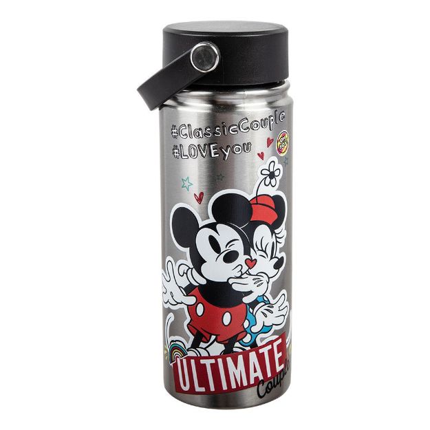 Bio World-Disney Mickey & Minnie Ultimate Couple 17 oz. Stainless Steel Water Bottle-WA9N9IDSY00VI00-Legacy Toys