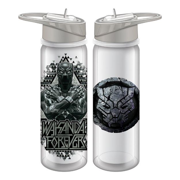 Bio World-Marvel Black Panther Wakanda Forever 24 oz. Water Bottle-WA9QT3MVL-VI00-Legacy Toys