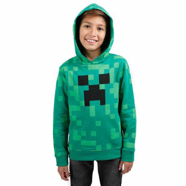 Minecraft: Creeper Cosplay Youth Hoodie - Main Image