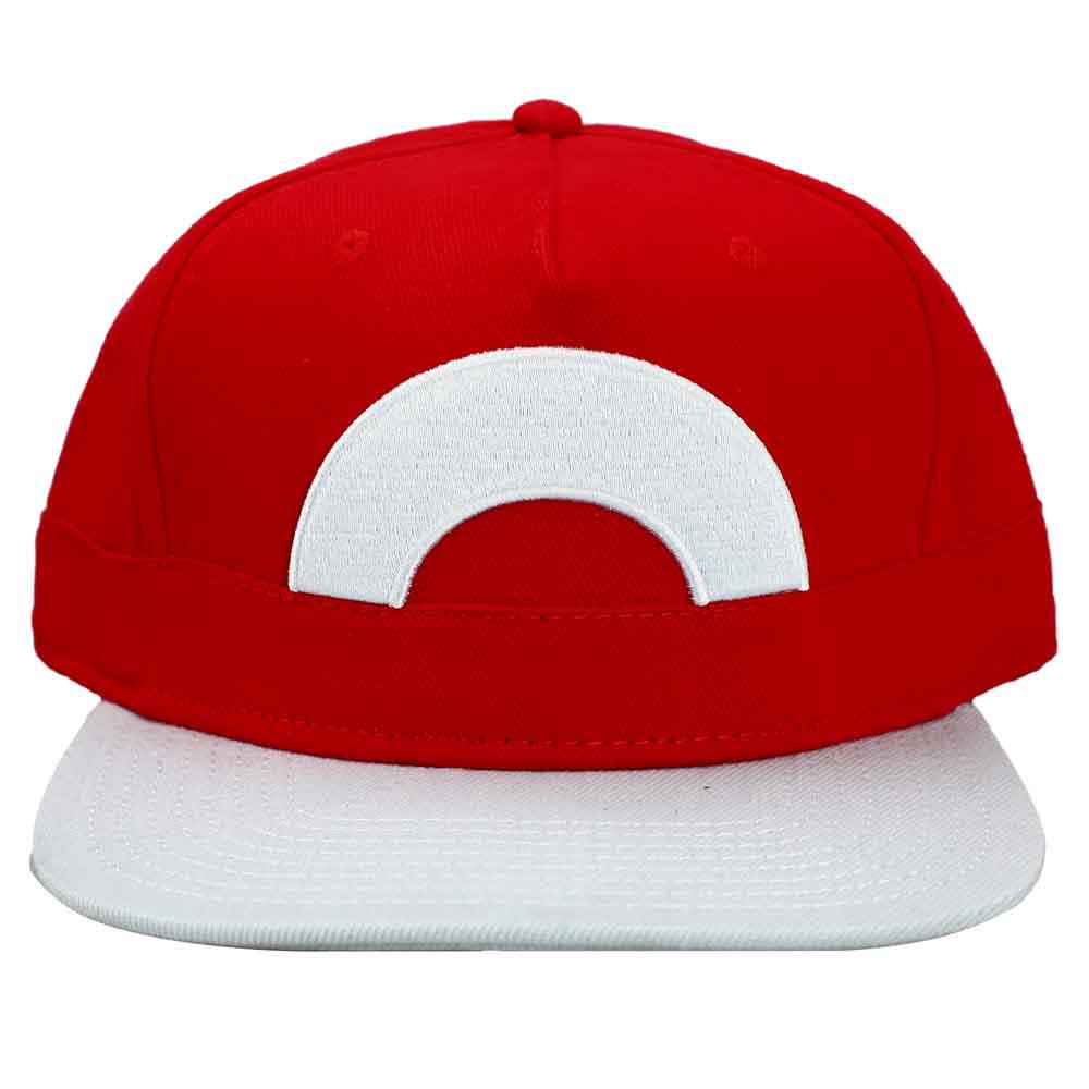 Bio World-Pokemon Ash Ketchum Embroidered Flat Bill Snapback Hat-SB2YUEPOK01HT00-Legacy Toys