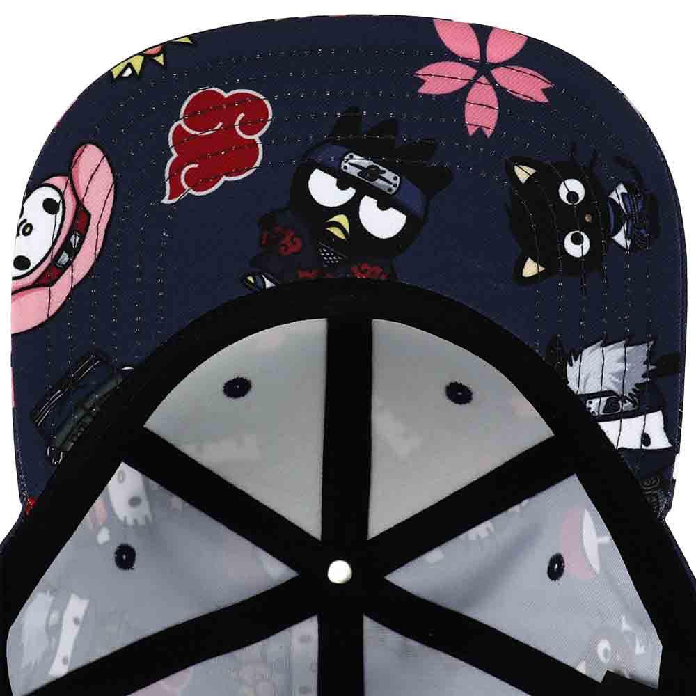 Bio World-Sanrio x Naruto Limited Edition AOP Flat Bill Snapback Hat-SB9UTANSCPP00-Legacy Toys