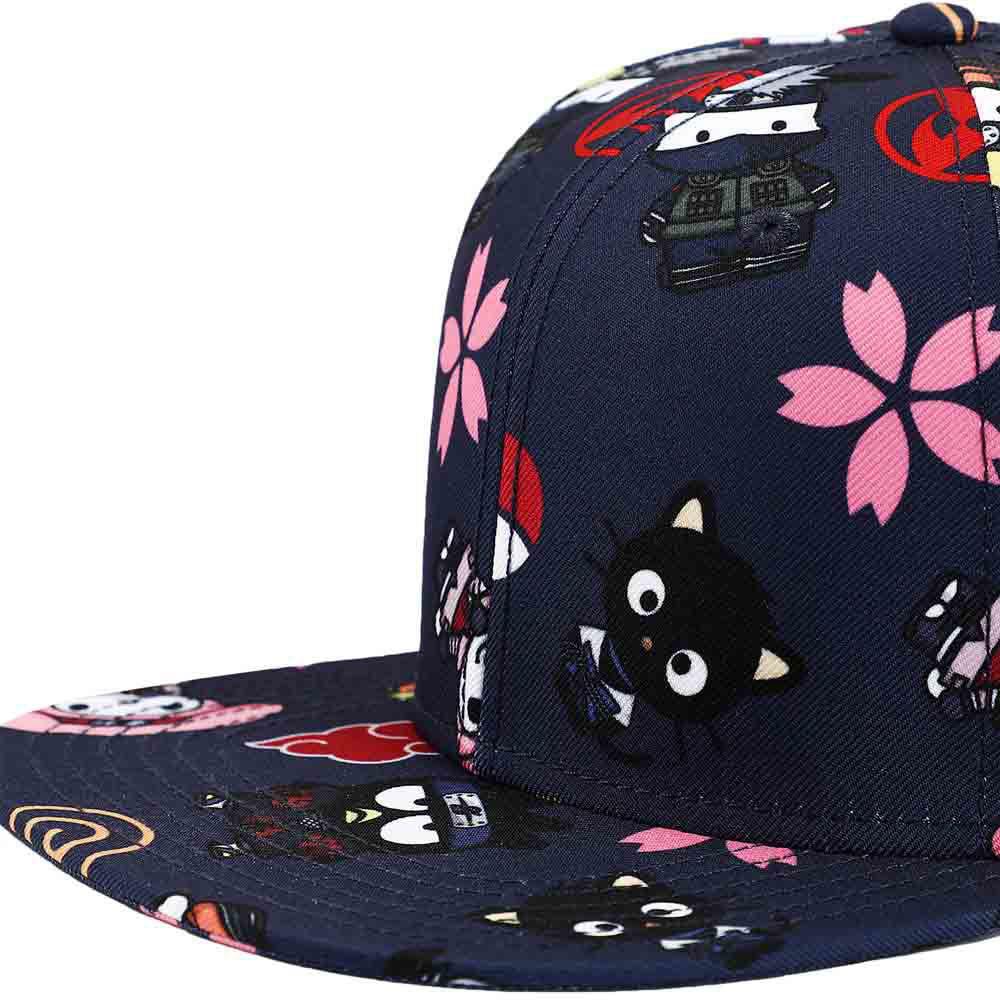 Bio World-Sanrio x Naruto Limited Edition AOP Flat Bill Snapback Hat-SB9UTANSCPP00-Legacy Toys