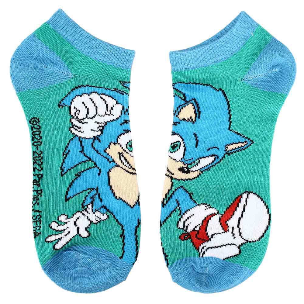 Bio World-Sonic the Hedgehog 2 Logo 5 Pair Ankle Socks-ASF1FJJLASPP00-Legacy Toys