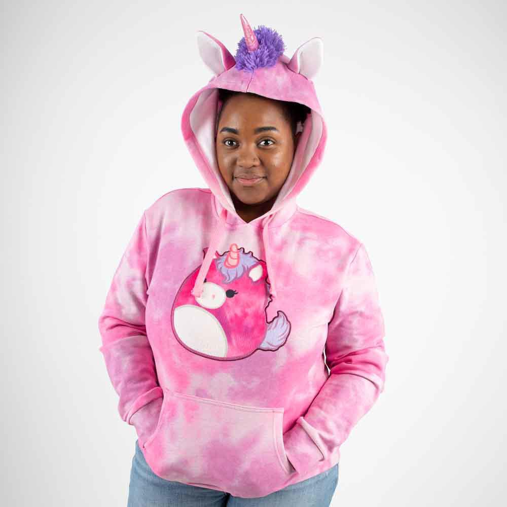 Bio World-Squishmallows Lola the Unicorn Cosplay Hoodie--Legacy Toys
