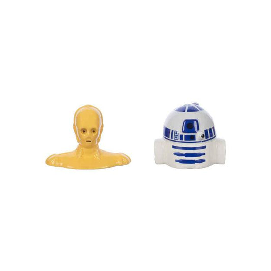 Bio World-Star Wars R2-D2 & C-3PO Sculpted Ceramic Salt & Pepper Set-VP8ISISTW00VI00-Legacy Toys
