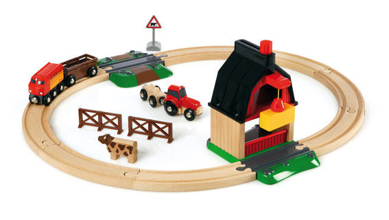 BRIO-Brio Farm Railway Set-63371900-Legacy Toys