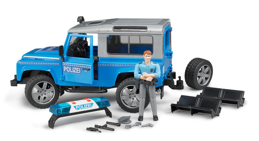 Bruder-Land Rover Police Vehicle with Policeman-02597-Legacy Toys