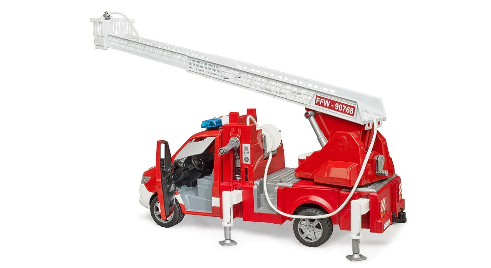 Bruder-MB Sprinter Fire Engine w Ladder Water Pump & L/SModule-02673-Legacy Toys