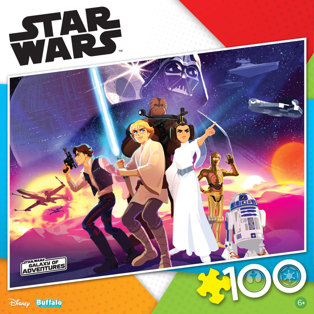 Buffalo Games-Star Wars: Rebel Heroes - 100 Piece Puzzle-4801-Legacy Toys