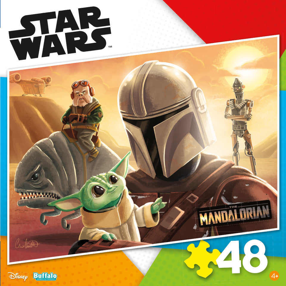 Buffalo Games-Star Wars: The Mandalorian: Precious Cargo - 48 Piece Puzzle-4902-Legacy Toys