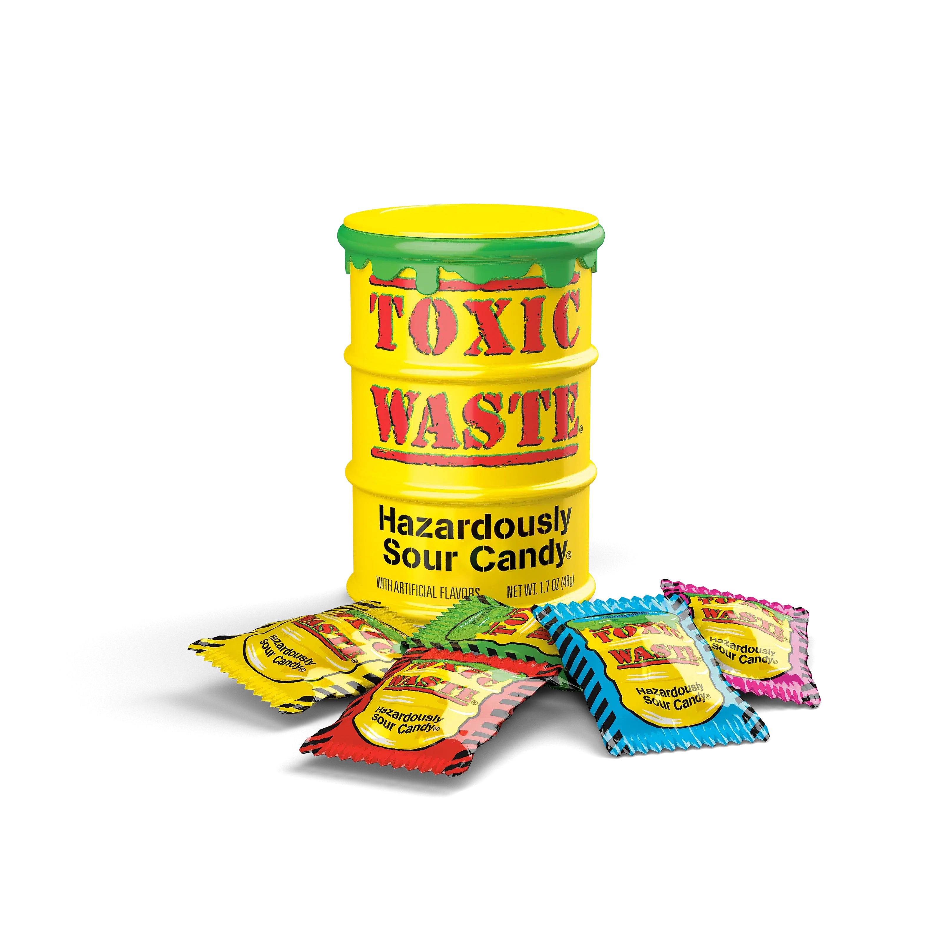Candy Dynamics-Toxic Waste Original Yellow Drum 1.7 oz.-87410-1-Single-Legacy Toys