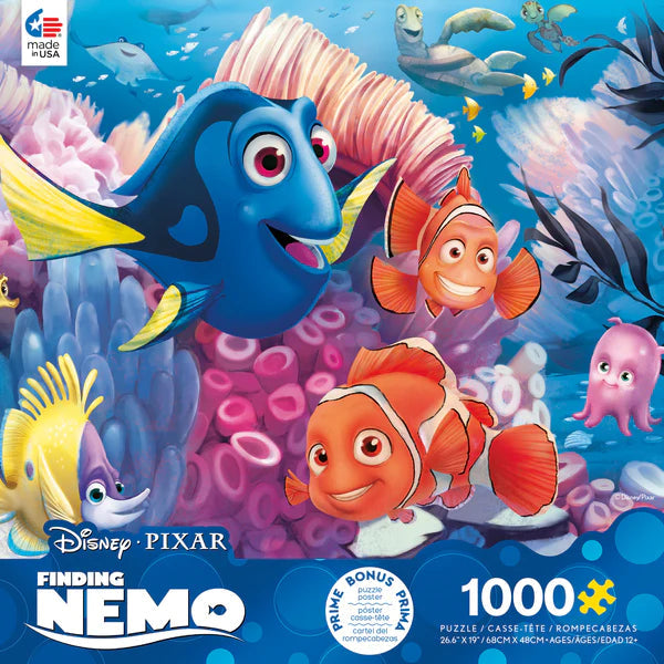 Ceaco-Disney Fine Art - Nemo and Friends - 1000 Piece Puzzle-3377-18-Legacy Toys