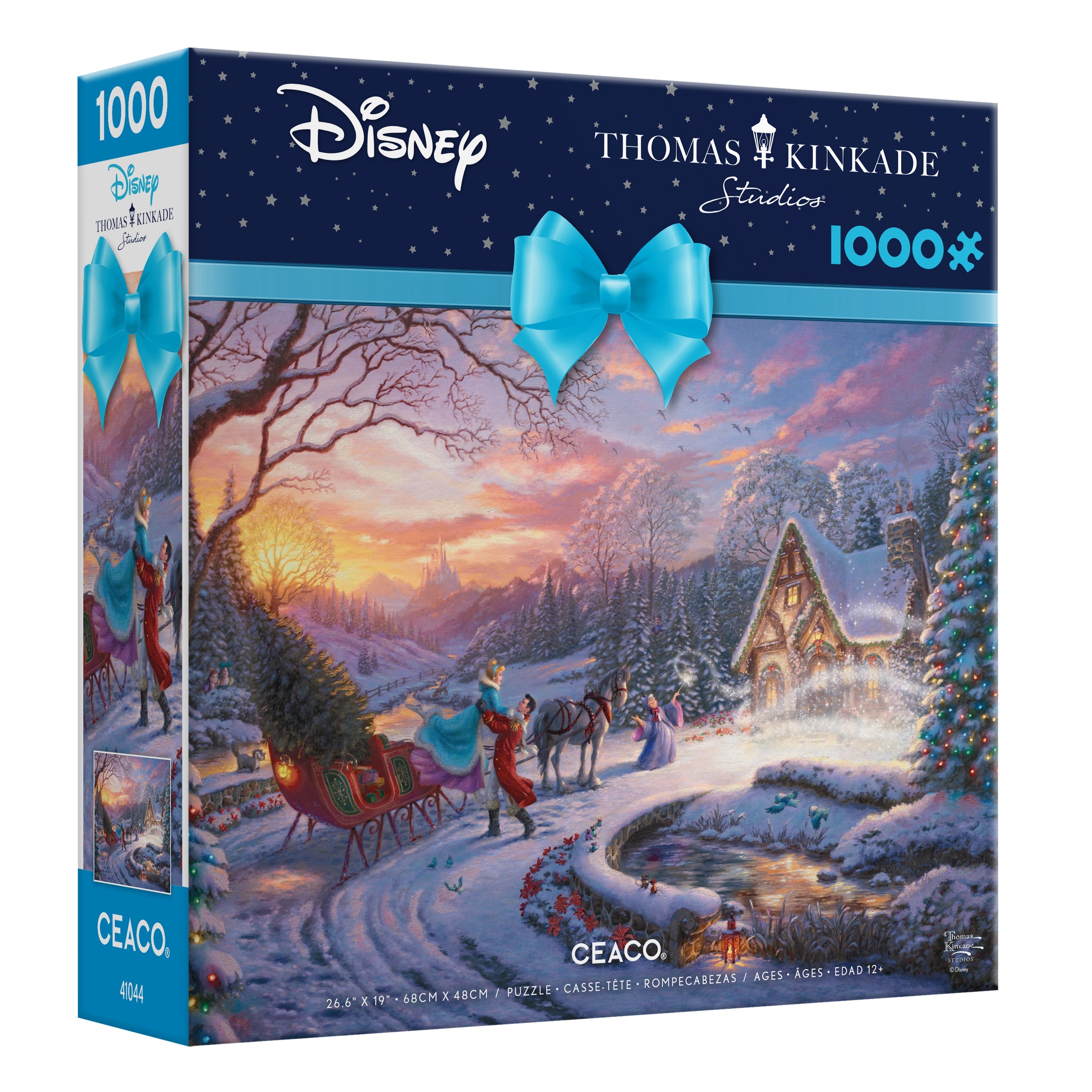 Ceaco-Thomas Kinkade Disney - Cinderella Bringing Home the Tree - 1000 Piece Puzzle-3328-55-Legacy Toys