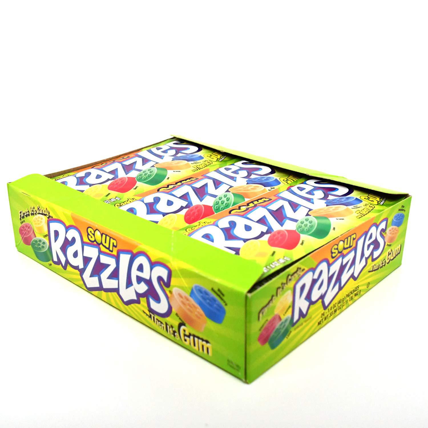 Charms-Razzles Sour 1.4 oz. Pouch-90827-Box of 24-Legacy Toys