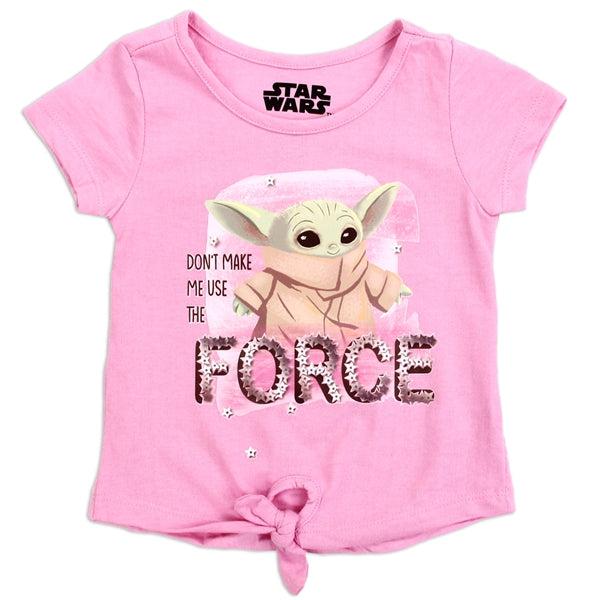 Childrens Apparel-BABY YODA Girls 4-6X T-Shirt-HLYC903F-1-4-Legacy Toys