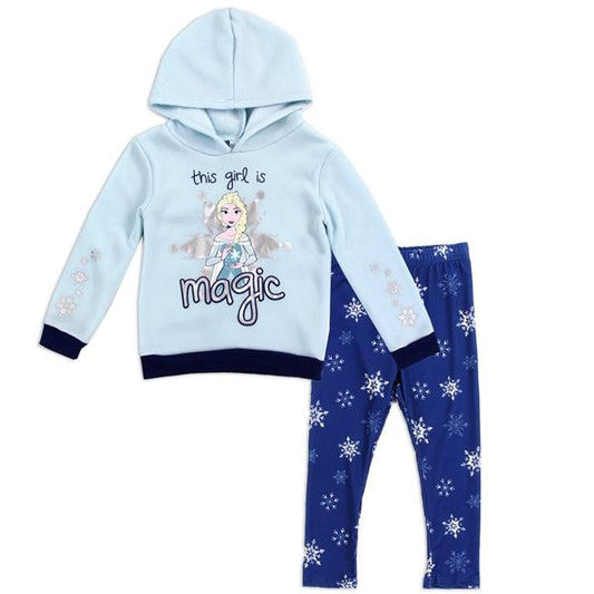 Childrens Apparel-FROZEN Girls Toddler 2PC Fleece Legging Set--Legacy Toys