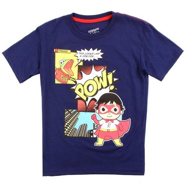 Childrens Apparel-RYAN'S WORLD Boys 4-7 T-Shirt-A-RW018-1-4-Legacy Toys