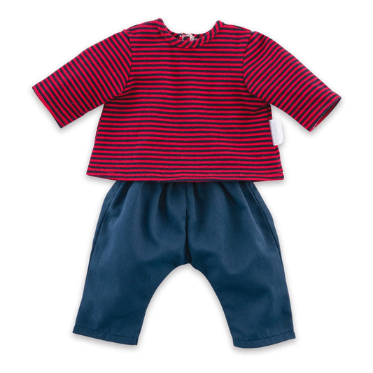 Corolle-Corolle 14" Doll T-Shirt & Pants - Striped-140630-Legacy Toys