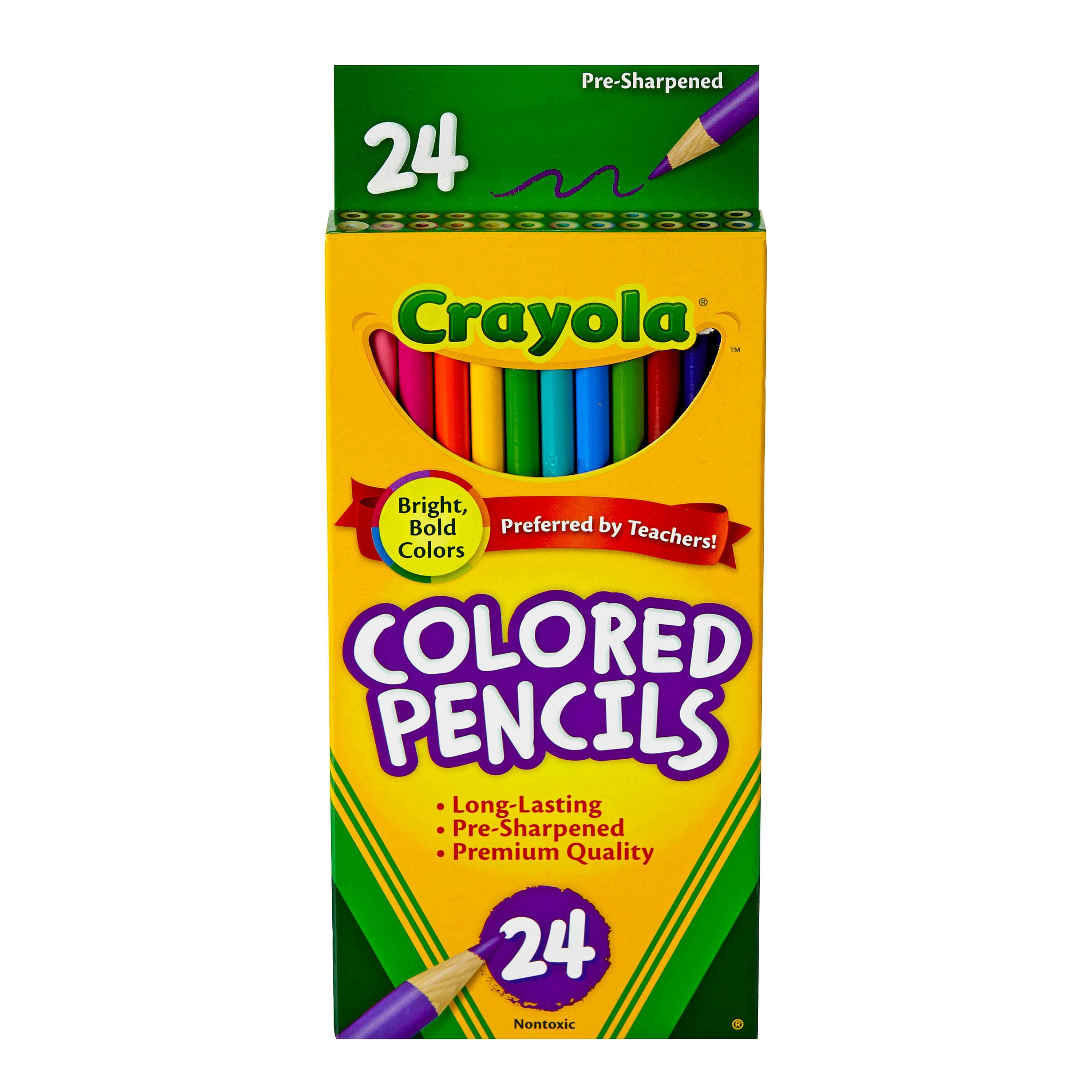 Crayola-Crayola 24 Count Colored Pencils - Long-68-4024-Legacy Toys