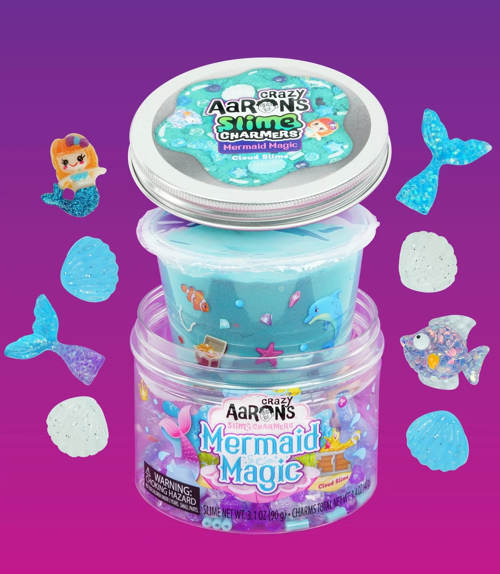 Crazy Aaron's-Crazy Aaron's Slime Charmers - Mermaid Magic-SLM011-Legacy Toys