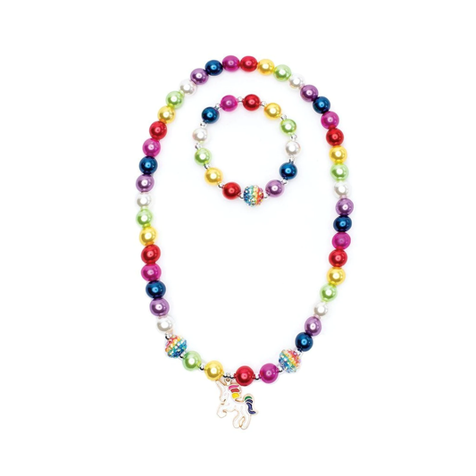Creative Education-Gumball Rainbow Necklace and Bracelet Set-86128-Legacy Toys