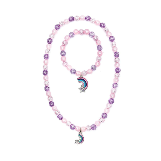 Creative Education-Purple Rainbow Necklace and Bracelet Set-86124-Legacy Toys