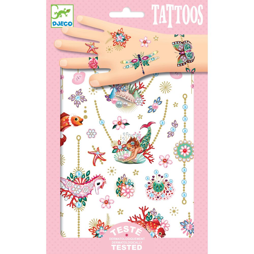 DJECO-Fiona's Jewels Tattoos-DJ09586-Legacy Toys