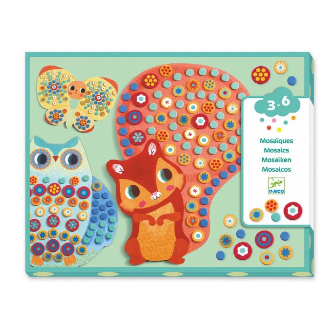 DJECO-Millefiori Sticker Mosaic Collage-DJ08897-Legacy Toys