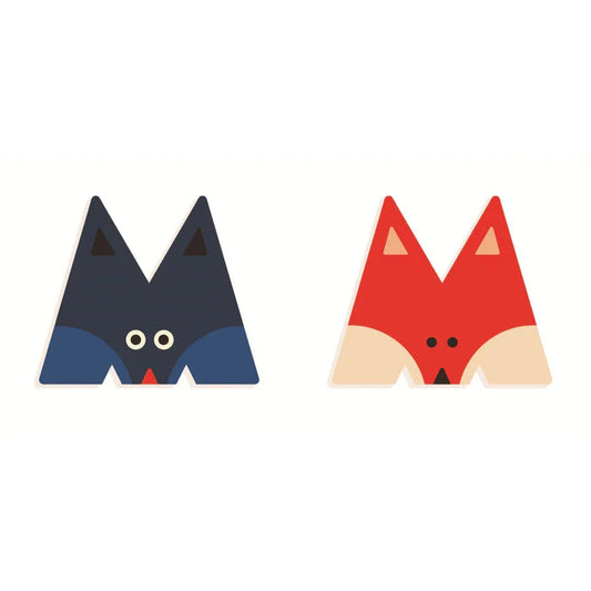 DJECO-Wood Letters Graphic Animal - M-DD04972-Legacy Toys