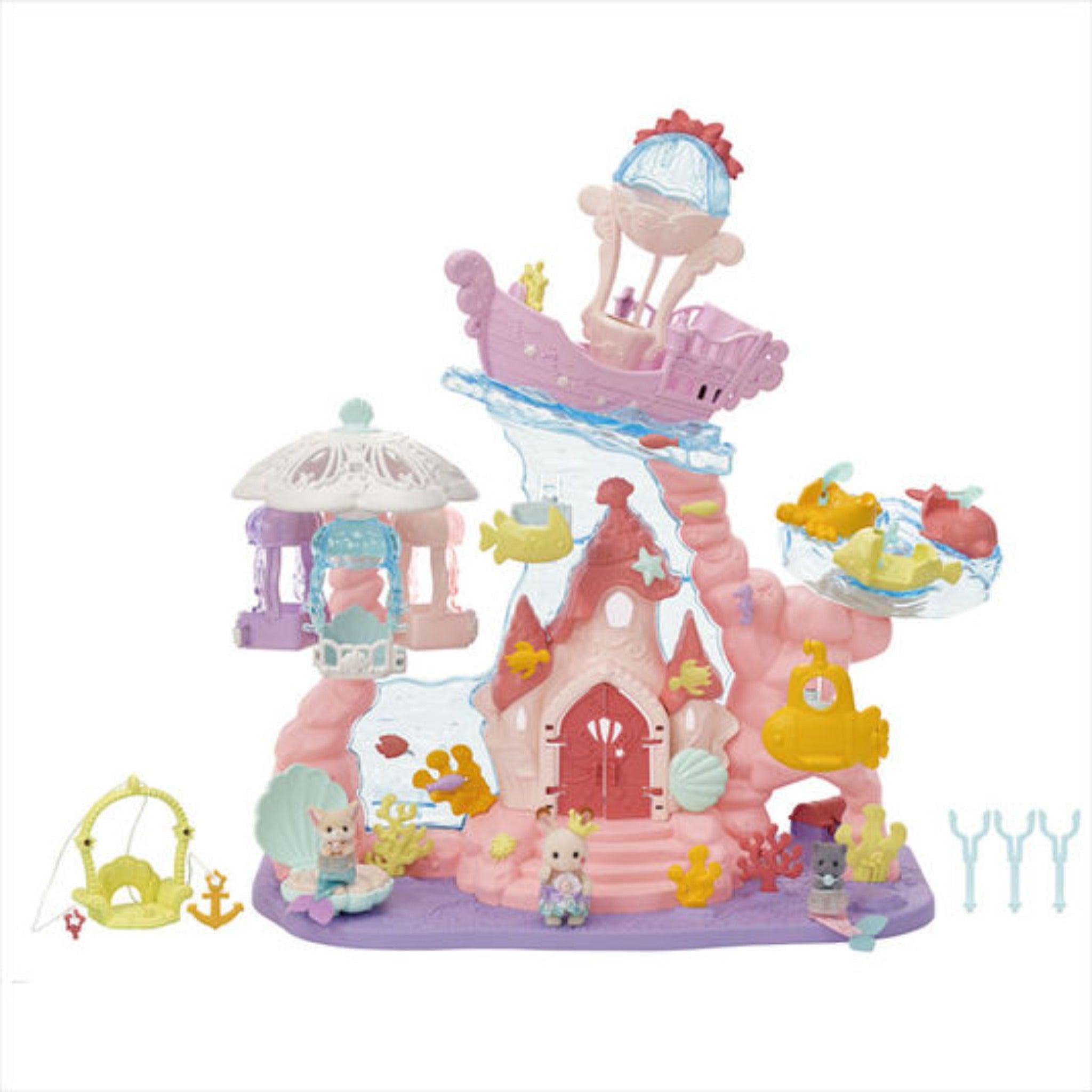 Epoch Everlasting Play-Calico Critters Baby Mermaid Castle-CC2073-Legacy Toys