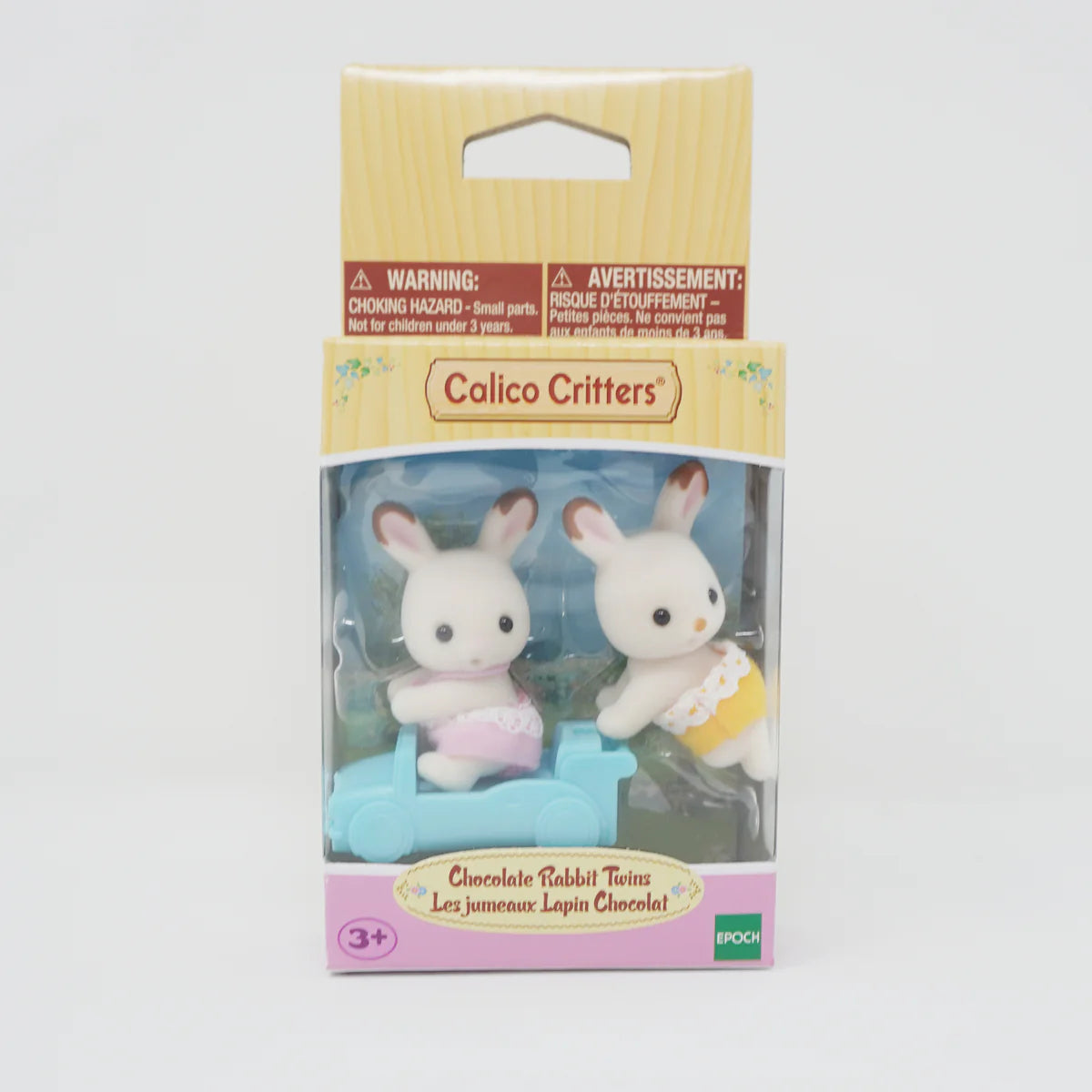 Epoch Everlasting Play-Calico Critters Chocolate Rabbit Twins-CC2099-Legacy Toys