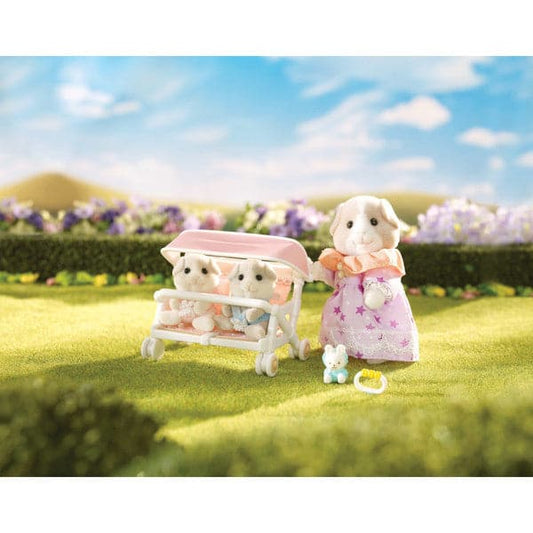 Epoch Everlasting Play-Calico Critters Patty and Paden's Double Stroller Set-CC2625-Legacy Toys