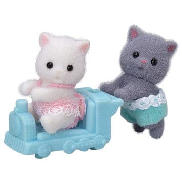 Epoch Everlasting Play-Calico Critters Persian Cat Twins-CC1866-Legacy Toys