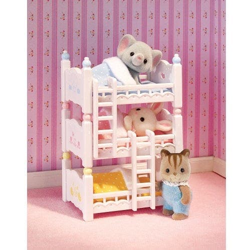 Epoch Everlasting Play-Calico Critters Triple Baby Bunk Beds-CC2624-Legacy Toys
